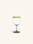 TARIFA - copa de vino - 30 CL - vidrio de borosilicato - DIA 8 x H 17 cm - verde