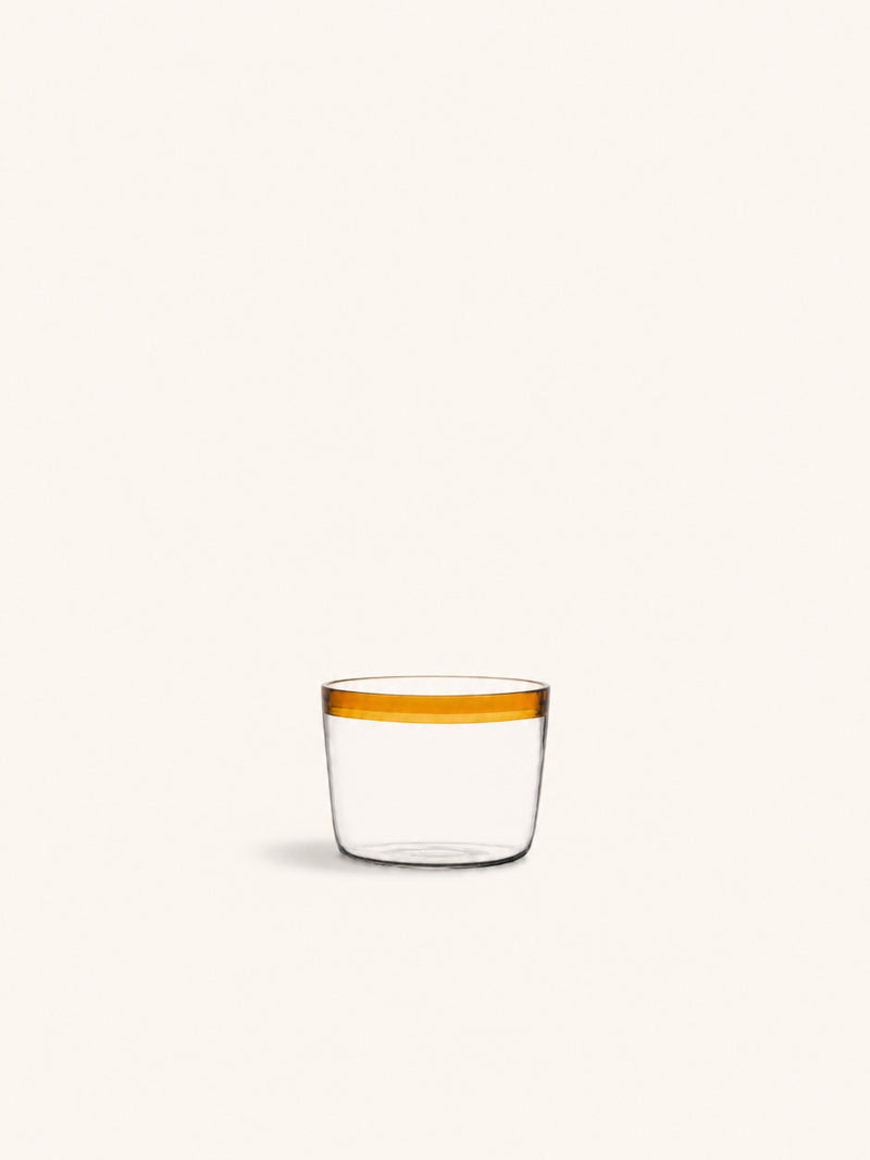 TARIFA - drinking glass - 20 CL - borosilicate glass - DIA 8 x H 6 cm - amber