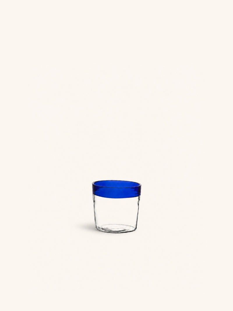 TARIFA - mini glass - 10 CL - borosilicate glass - DIA 6 x H 6 cm - blue