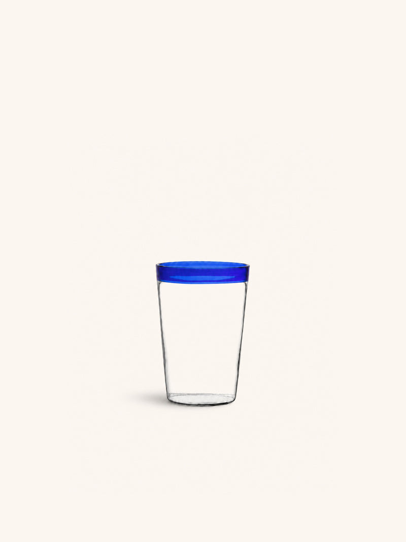 TARIFA - drinking glass - 30 CL - borosilicate glass - DIA 8 x H 9 cm - blue