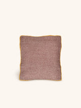 Roze – ALPHA OPPOSITES - Kissen - Leinen - L 45 x W 45 cm - Puderrosa