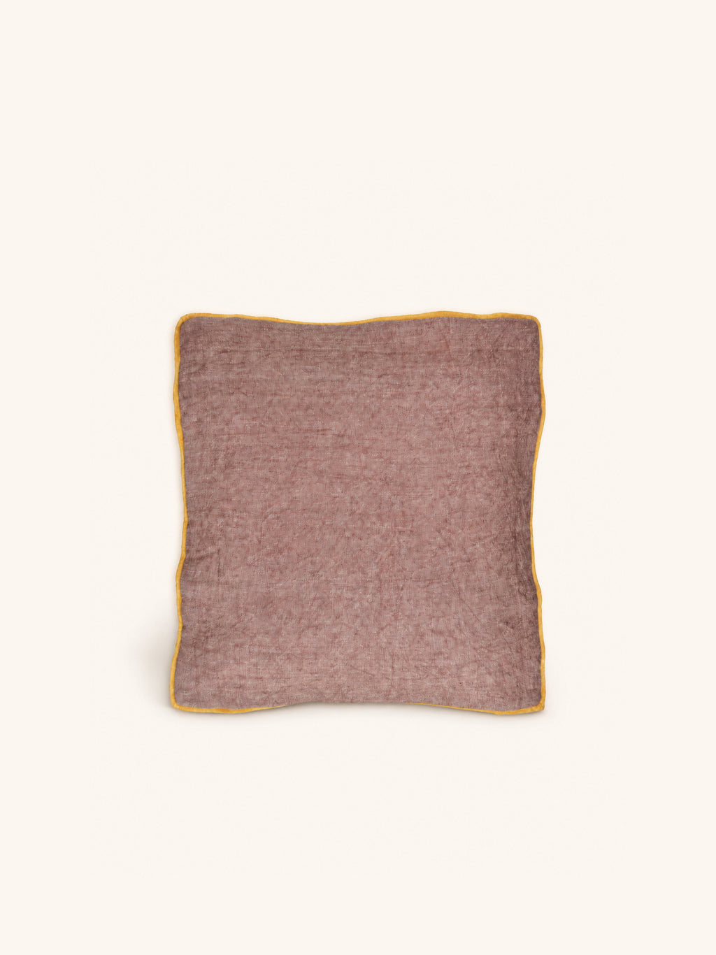 ALPHA OPPOSITES - Kissen - Leinen - L 45 x W 45 cm - Puderrosa