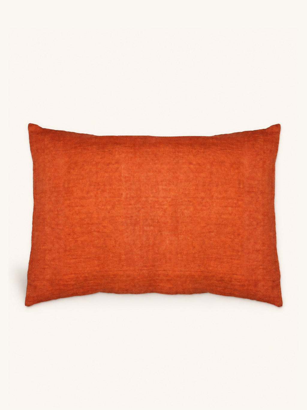 ALPHA BASICS - Kissen - Leinen - L 70 x W 50 cm - Orange