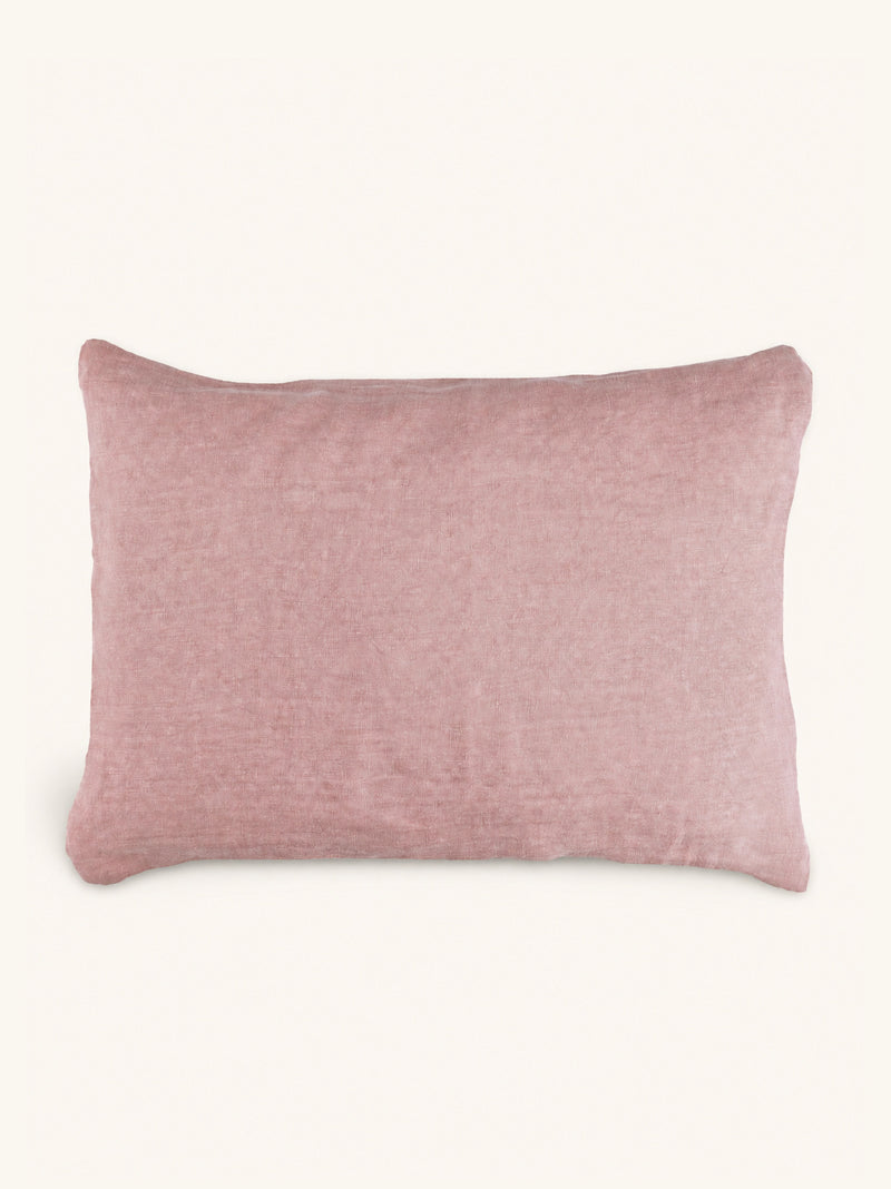 ALPHA BASICS - cushion - linen - L 70 x W 50 cm - powder pink