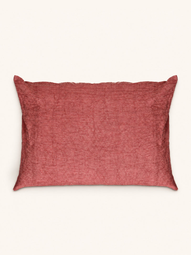 ALPHA BASICS - cushion - linen - L 70 x W 50 cm - raspberry