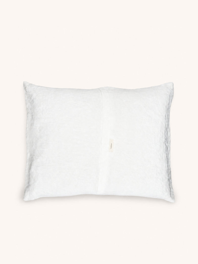 ALPHA BASICS - cushion - linen - L 70 x W 50 cm - white