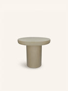PIASTRO - mesa auxiliar - revestimiento de cal - DIA 50 x H 40 cm - gris/beige