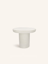 Wit – PIASTRO - mesa auxiliar - revestimiento de cal - DIA 50 x H 40 cm - blanco roto