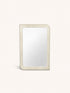 SALAMANCA - espejo - yeso de cal - L 100 x W 75 x D 3 cm - blanco roto