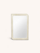 SALAMANCA - espejo - yeso de cal - L 100 x W 75 x D 3 cm - blanco roto