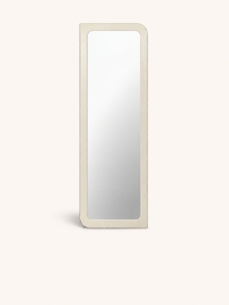 SALAMANCA - spiegel - kalkpleister - L 65 x W 3 x H 180 cm - gebroken wit