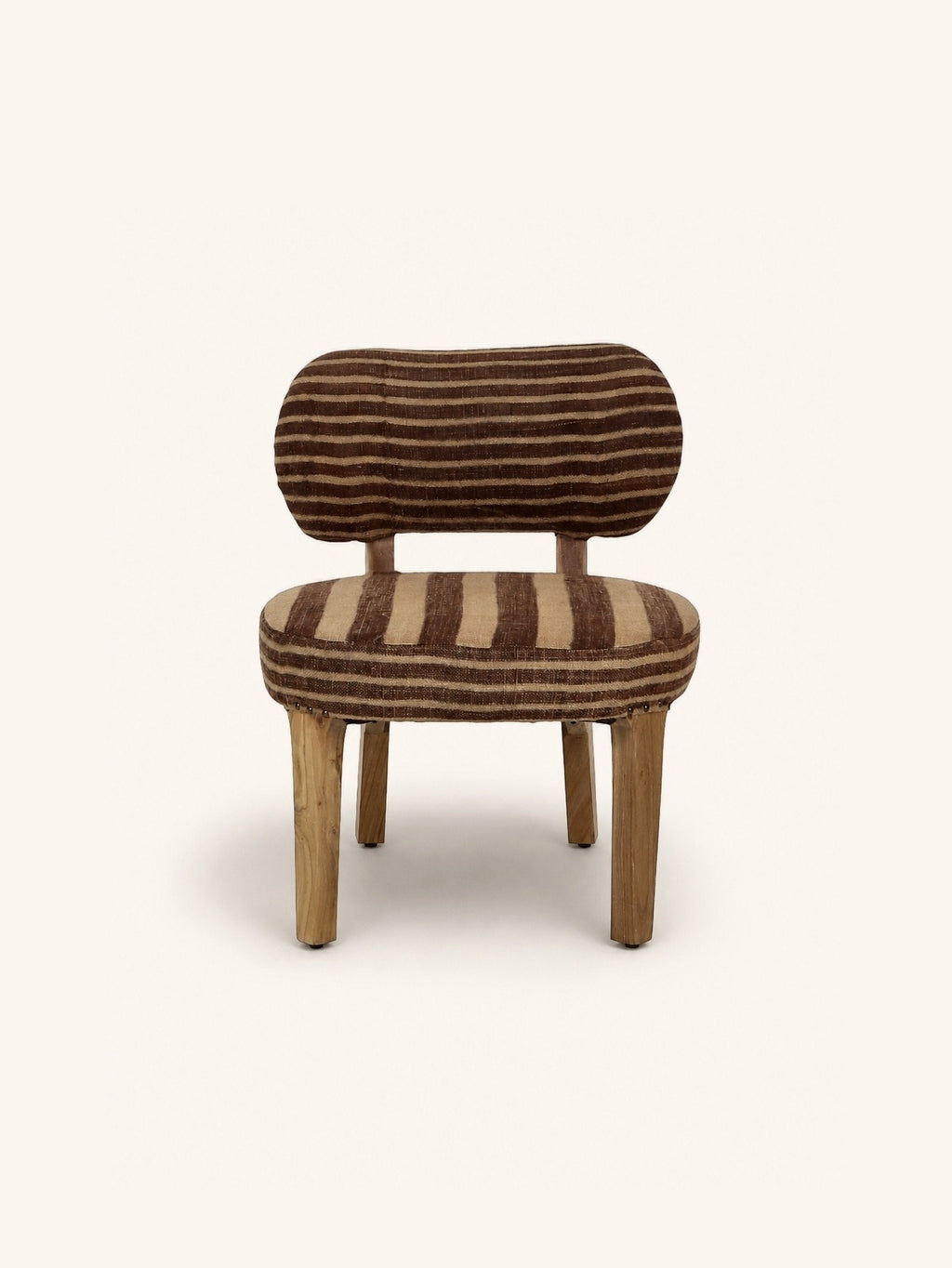 BRINDISI - Loungesessel - Akazienholz - L 57,5 x W 62,5 x H 70 cm - Aubergine