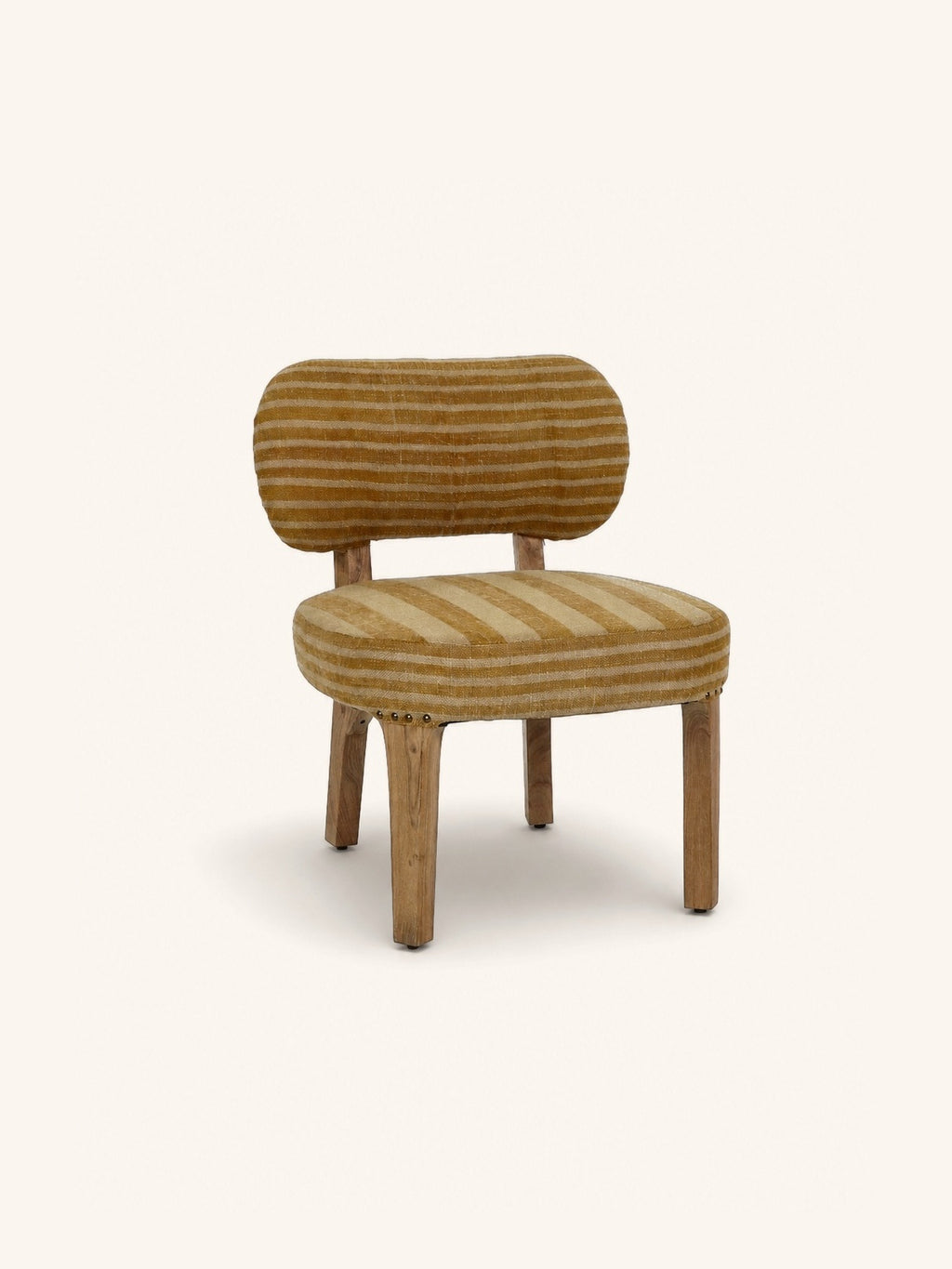 BRINDISI - loungestoel - acacia hout - L 57,5 x W 62,5 x H 70 cm - oker