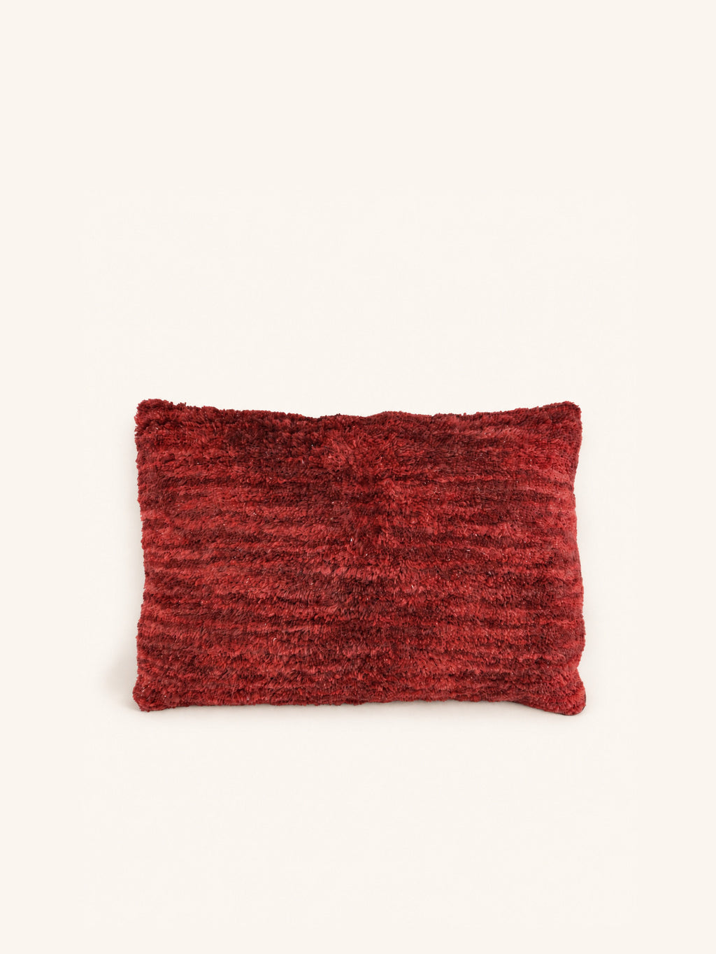 BRINDISI - coussin - laine - L 60 x W 40 cm - aubergine