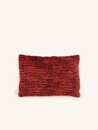 BRINDISI - coussin - laine - L 60 x W 40 cm - aubergine