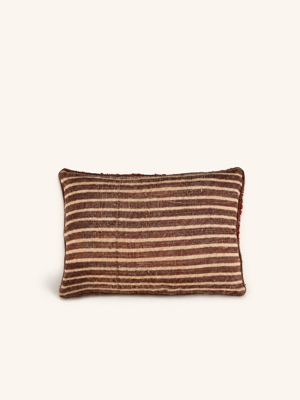 BRINDISI - coussin - laine - L 60 x W 40 cm - aubergine