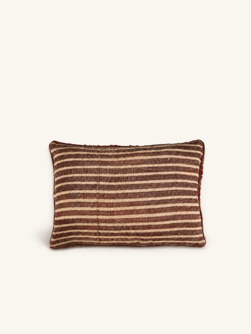 BRINDISI - Kissen - Wolle - L 60 x W 40 cm - Aubergine