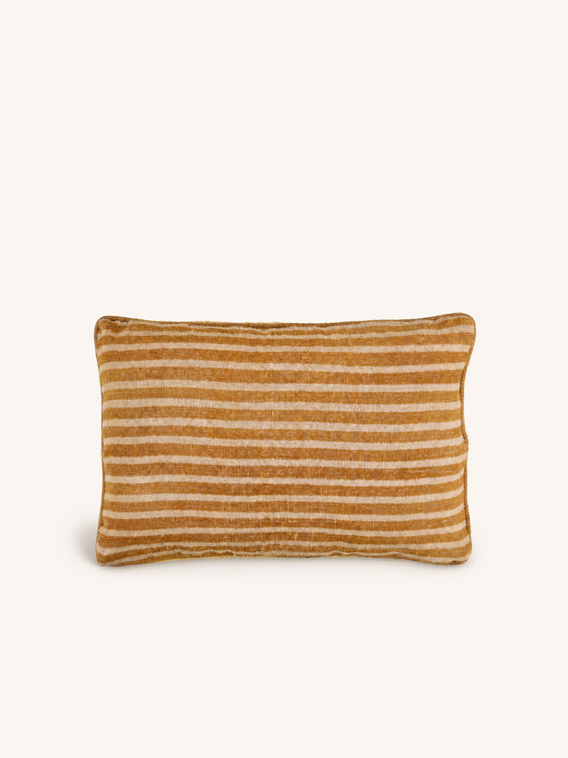 BRINDISI - Kissen - Wolle - L 60 x W 40 cm - Ocker