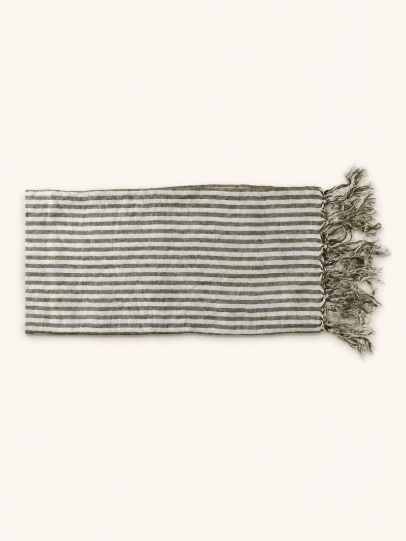 SAINT-TROPEZ - throw/tablecloth - linen - L 170 x W 130 cm - green