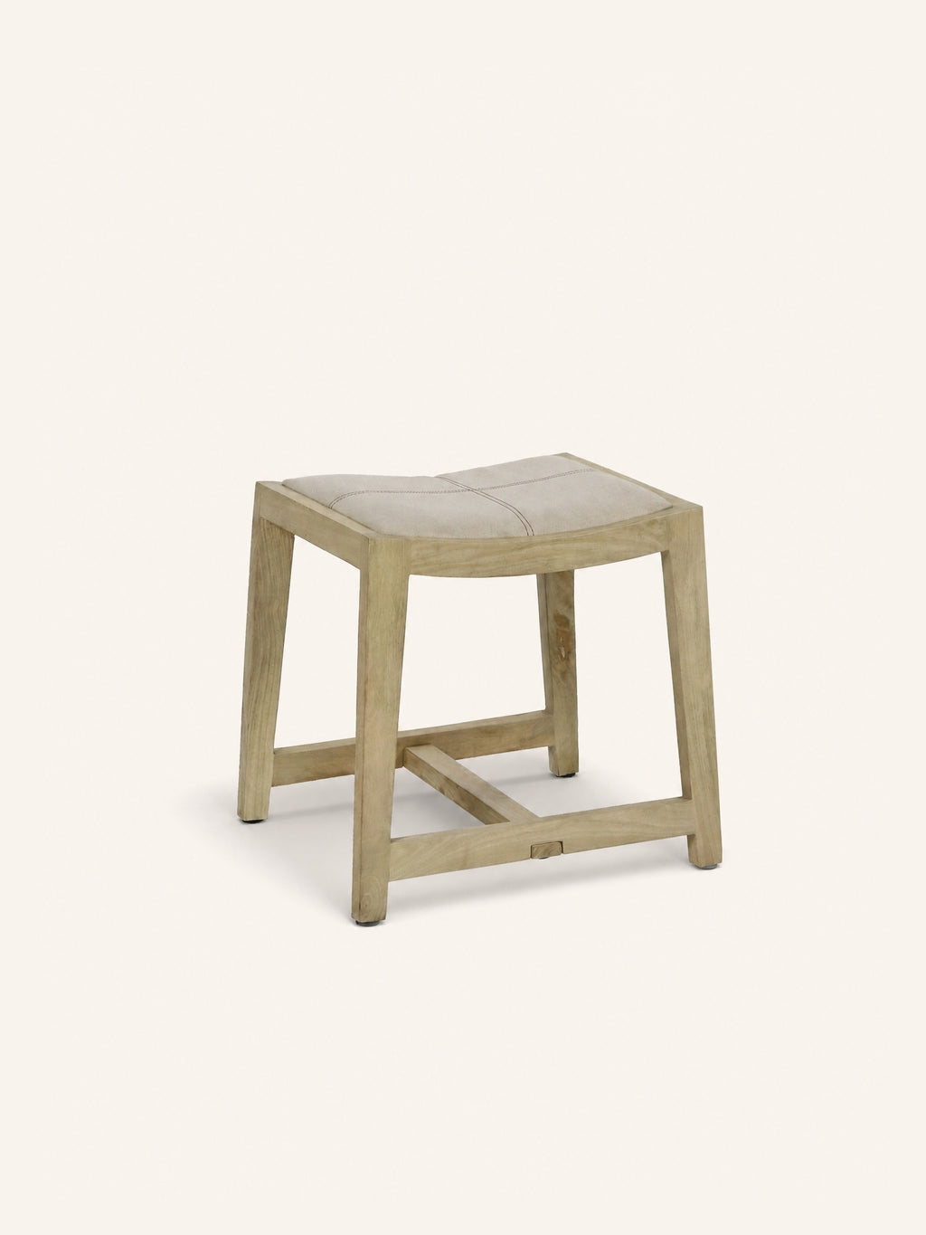 KENT - stool - mango wood - L 40 x W 35 x H 45 cm - natural