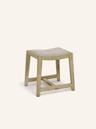 KENT - stool - mango wood - L 40 x W 35 x H 45 cm - natural