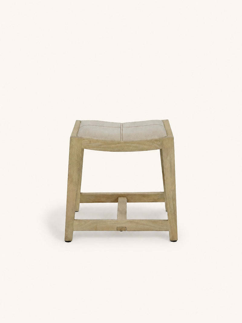 KENT - kruk - mango hout - L 40 x W 35 x H 45 cm - naturel
