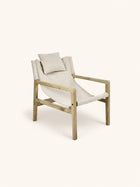 SIESTA - lounge chair - mango wood - L 64 x W 76 x H 69 cm - natural