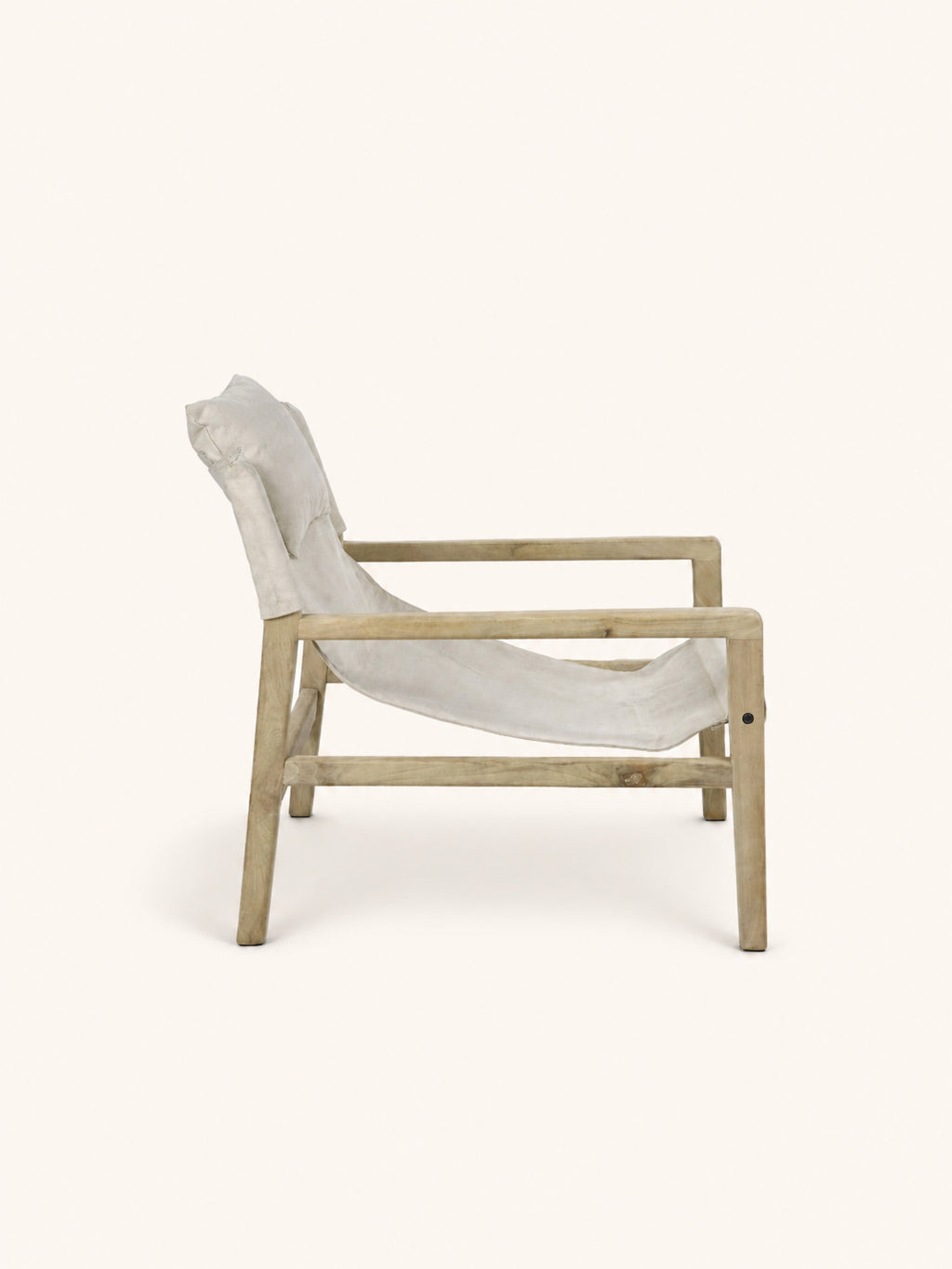 SIESTA - lounge chair - mango wood - L 64 x W 76 x H 69 cm - natural