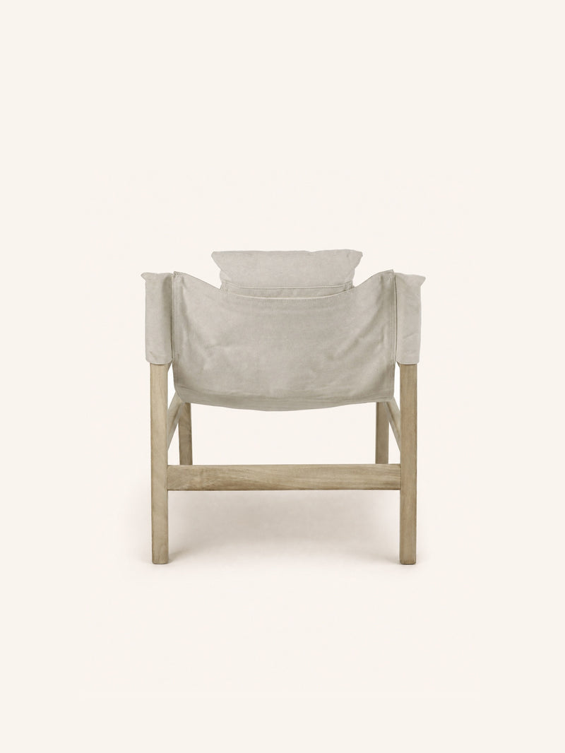 SIESTA - lounge chair - mango wood - L 64 x W 76 x H 69 cm - natural