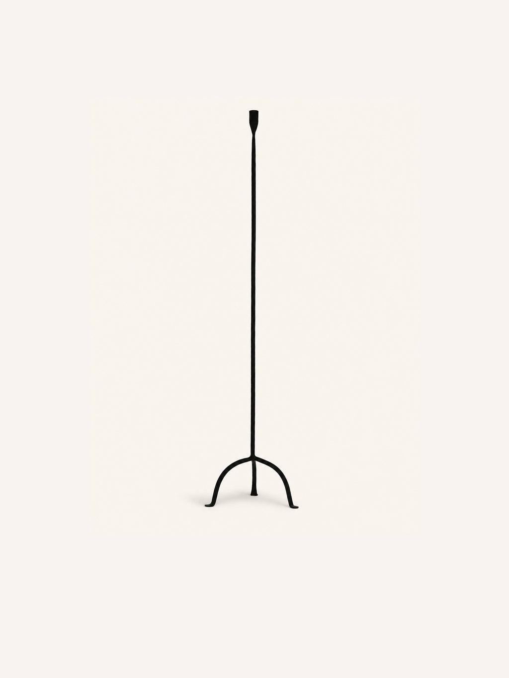 LIZZIE - kandelaar - metaal - L 24,5 x W 22,5 x H 105 cm - zwart