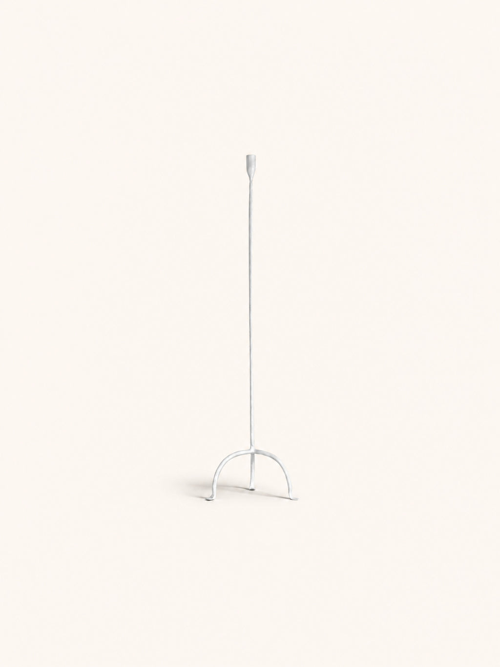 LIZZIE - candelabro - metal - L 25,2 x W 21 x H 90 cm - blanco roto