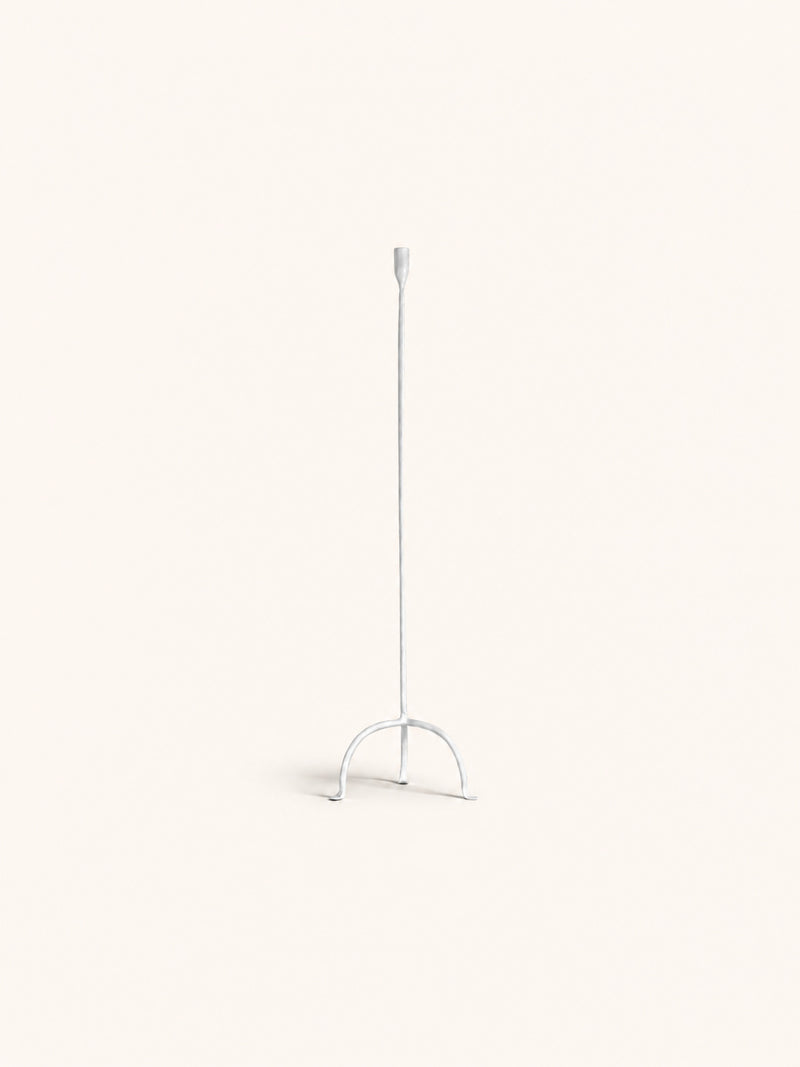 LIZZIE - candle holder - metal - L 25,2 x W 21 x H 90 cm - off-white