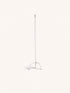 LIZZIE - kandelaar - metaal - L 24,5 x W 22,5 x H 105 cm - gebroken wit