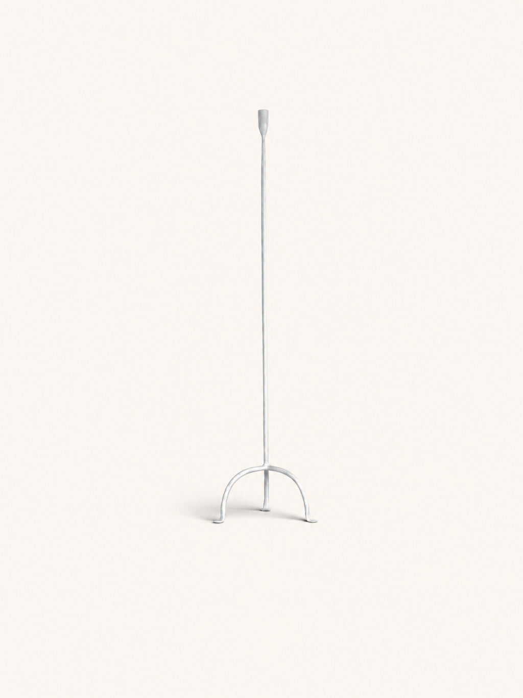 LIZZIE - kandelaar - metaal - L 24,5 x W 22,5 x H 105 cm - gebroken wit