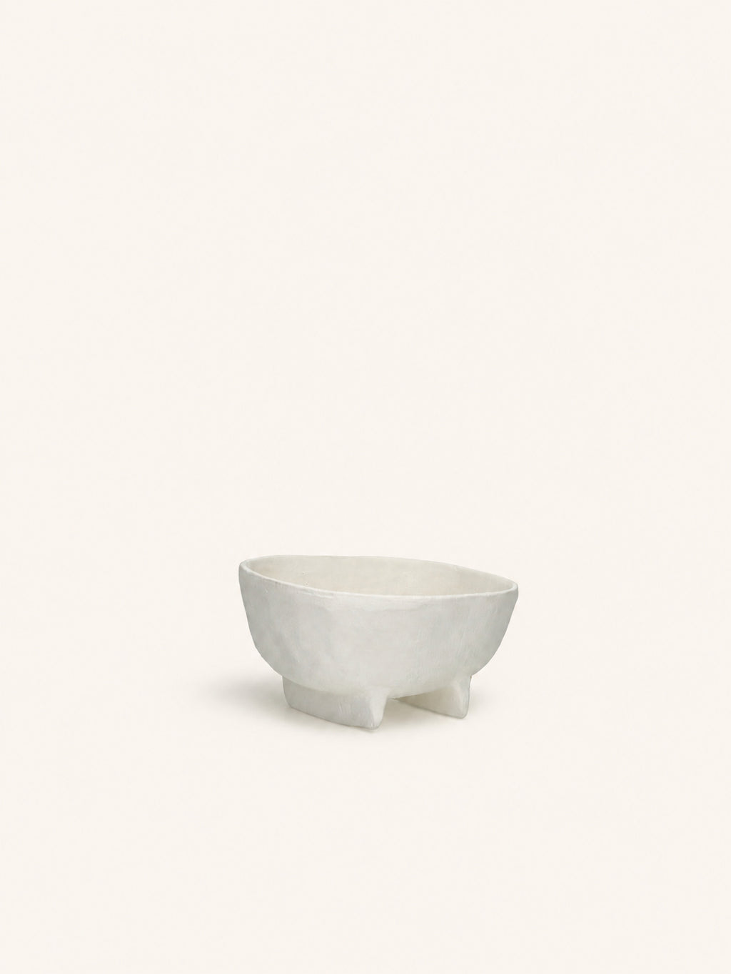 TRULLI - Set/3 Schalen - Aluminium - L 16/20/26 x W 15,5/21,5/27 x H 8/10/10 cm - Off-White