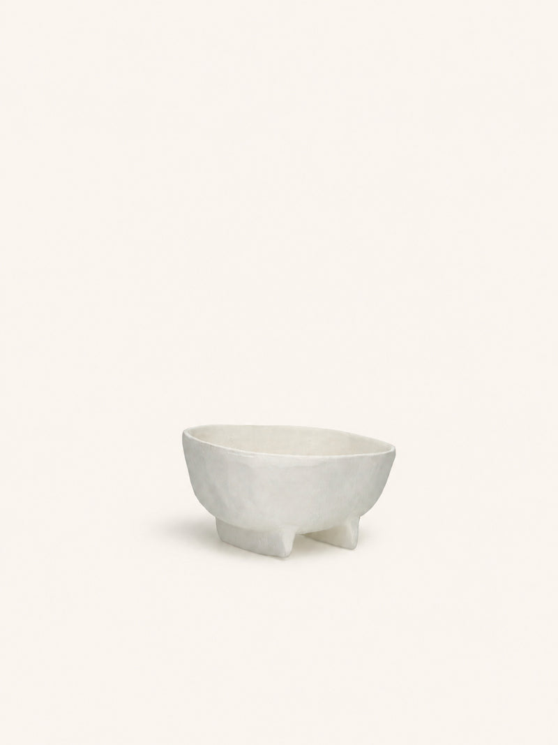 TRULLI - set/3 bowls - aluminium - L 16/20/26 x W 15,5/21,5/27 x H 8/10/10 cm - off-white