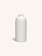 TRULLI - vaas - aluminium - DIA 14,5 x H 30 cm - gebroken wit
