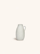 TRULLI - vaas - aluminium - DIA 10 x H 16,5 cm - gebroken wit