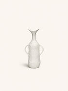 TRULLI - vaas - aluminium - L 13,5 x W 8,5 x H 25,5 cm - gebroken wit