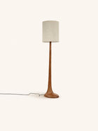 LILY - vloerlamp - acacia hout - DIA 41 x H 153 cm - naturel