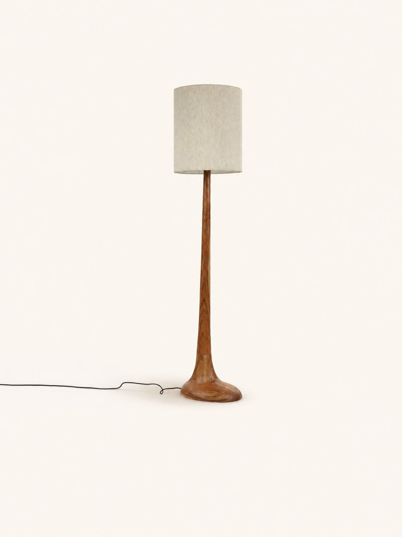 LILY - floor lamp - acacia wood - DIA 41 x H 153 cm - natural