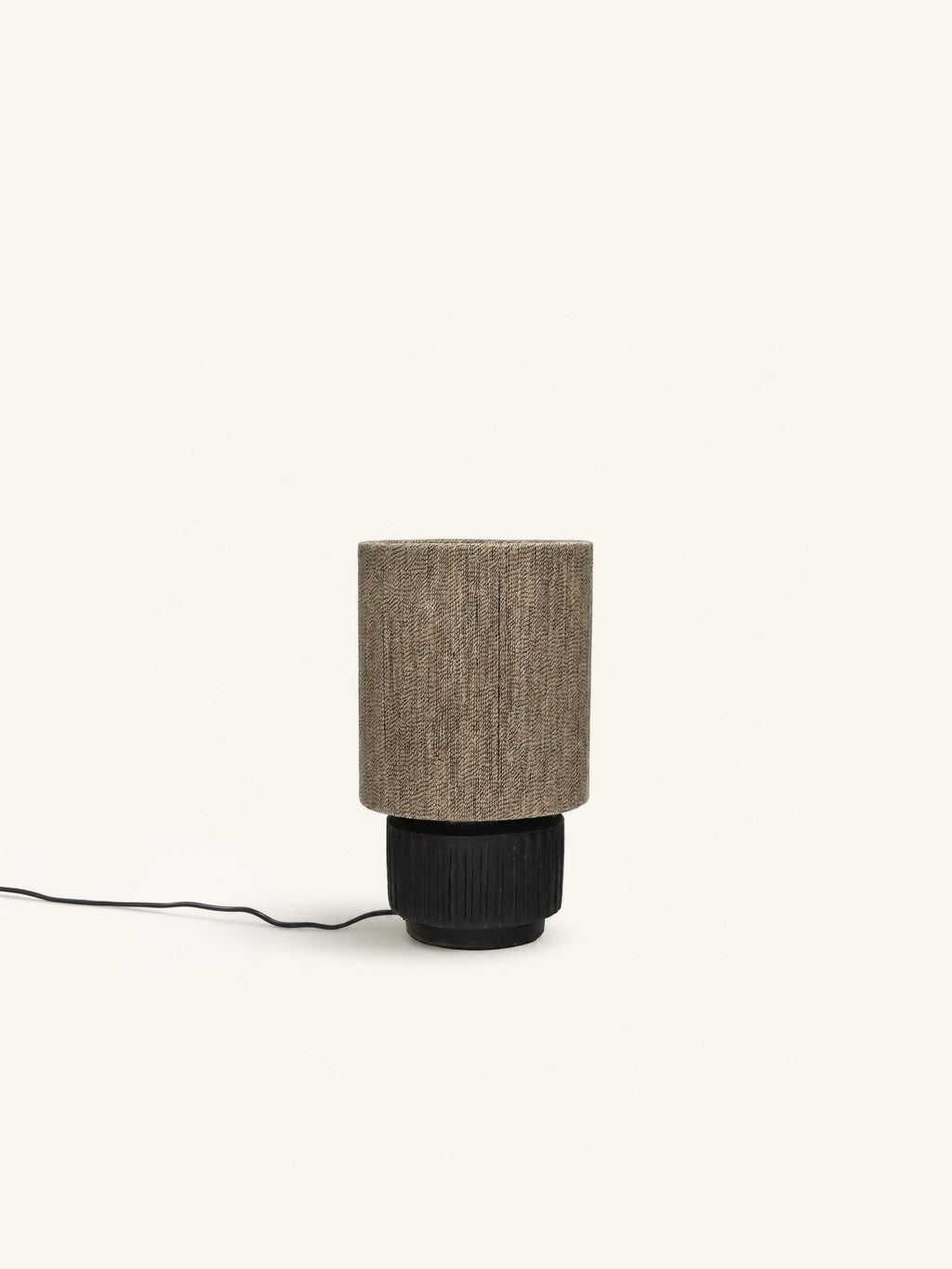CORDOBA - table lamp - terracotta - DIA 18 x H 30 cm - black
