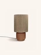 CORDOBA - table lamp - terracotta - DIA 32 x H 57 cm - terracotta