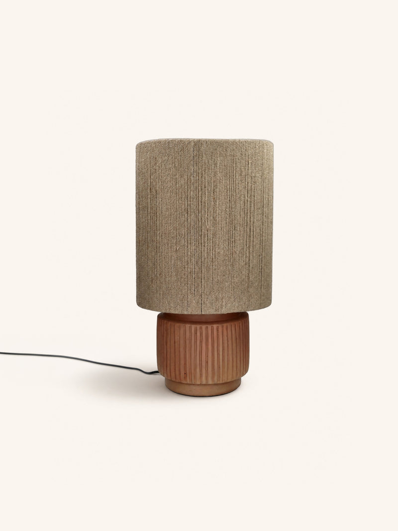 CORDOBA - table lamp - terracotta - DIA 32 x H 57 cm - terracotta