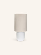 CORDOBA - lámpara de mesa - terracota - DIA 32,5 cm x H 56,5 cm - blanco
