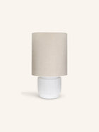 CORDOBA - Tischlampe - Terrakotta - DIA 38 x H 66 cm - Weiß