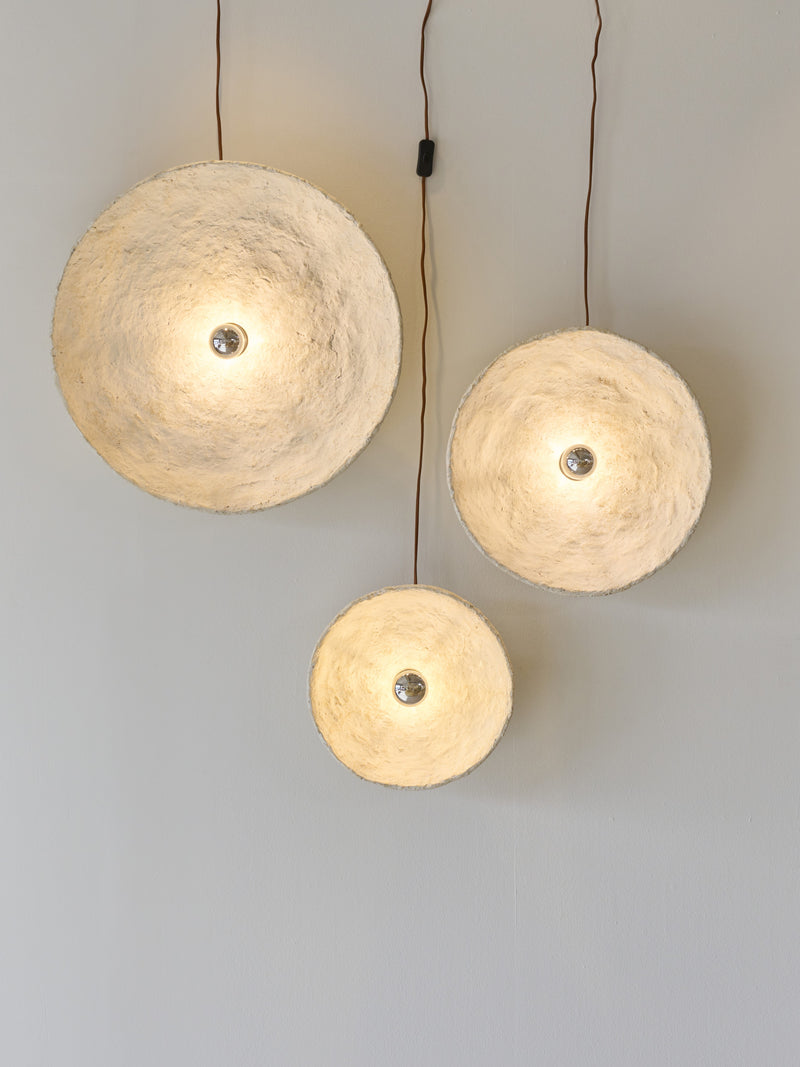 EIVISSA - wall lamp - papier mâché - DIA 45 cm - beige