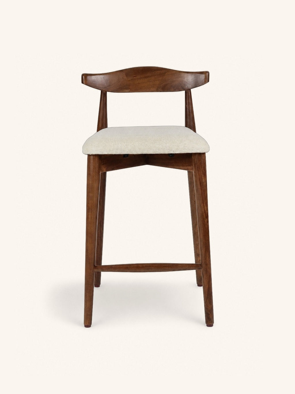 MANDELA - barstoel - mango hout - L 48 x W 53 x H 88,5 cm - bruin