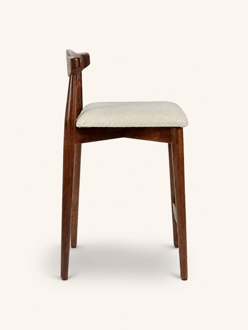 MANDELA - barstoel - mango hout - L 48 x W 53 x H 88,5 cm - bruin