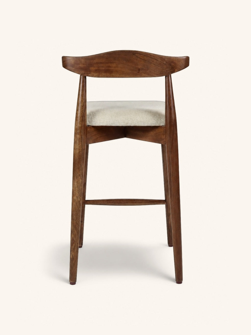 MANDELA - barstoel - mango hout - L 48 x W 53 x H 88,5 cm - bruin